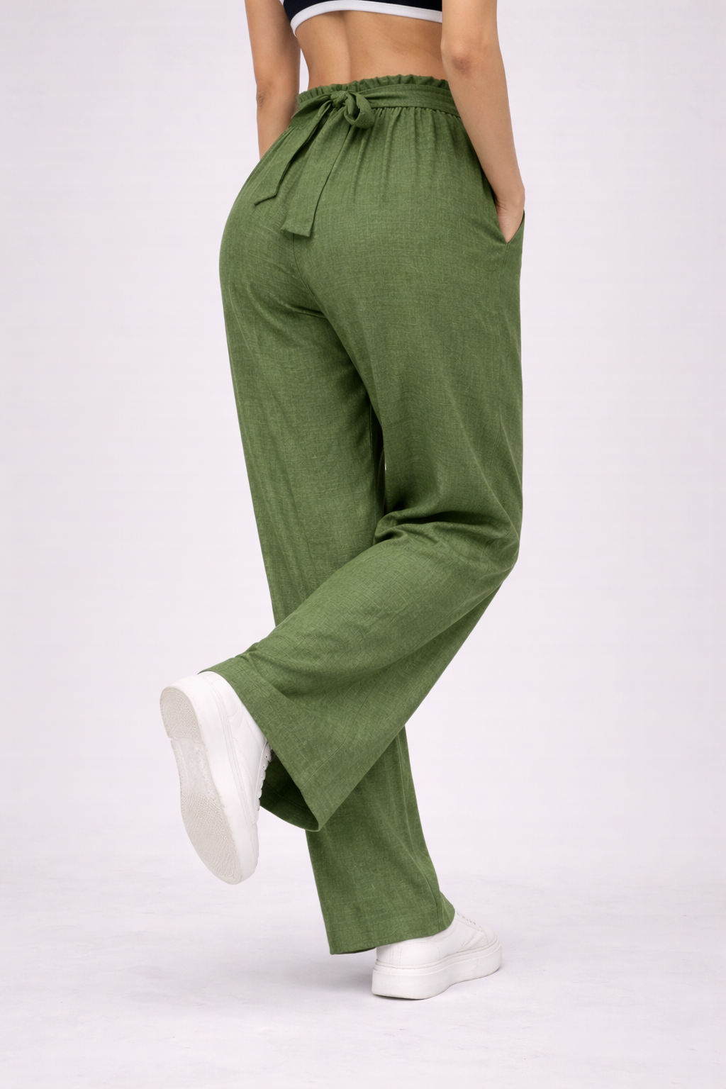 Carolina | Wide-leg Pants with Adjustable Waist