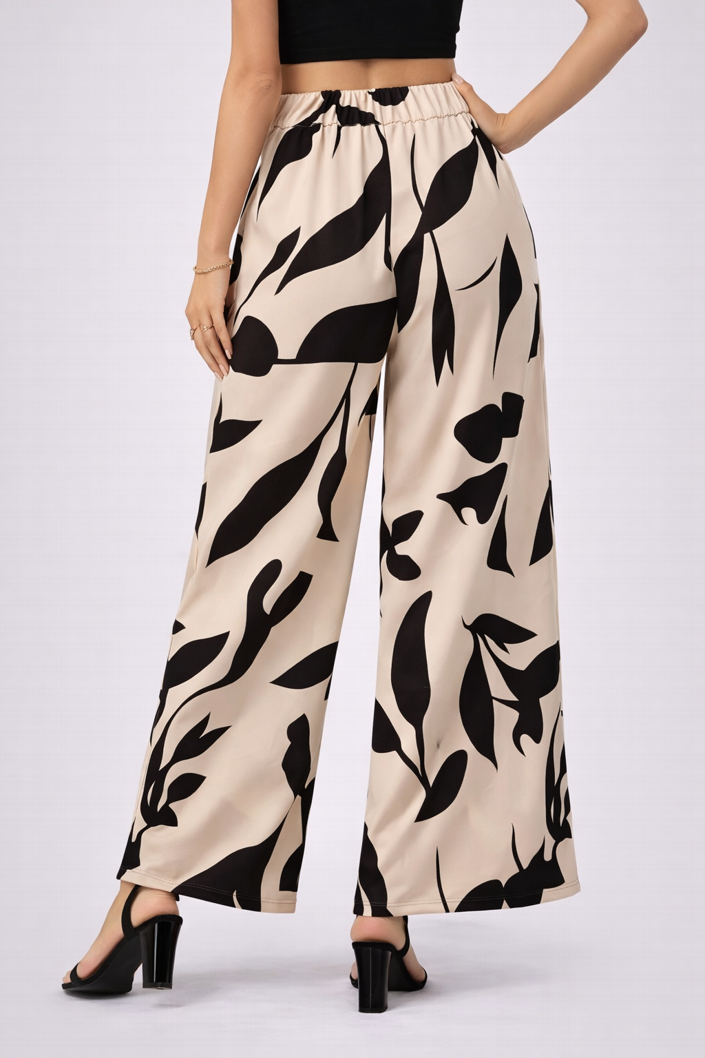 Gisele | Floral Print Wide-Leg Palazzo Pants