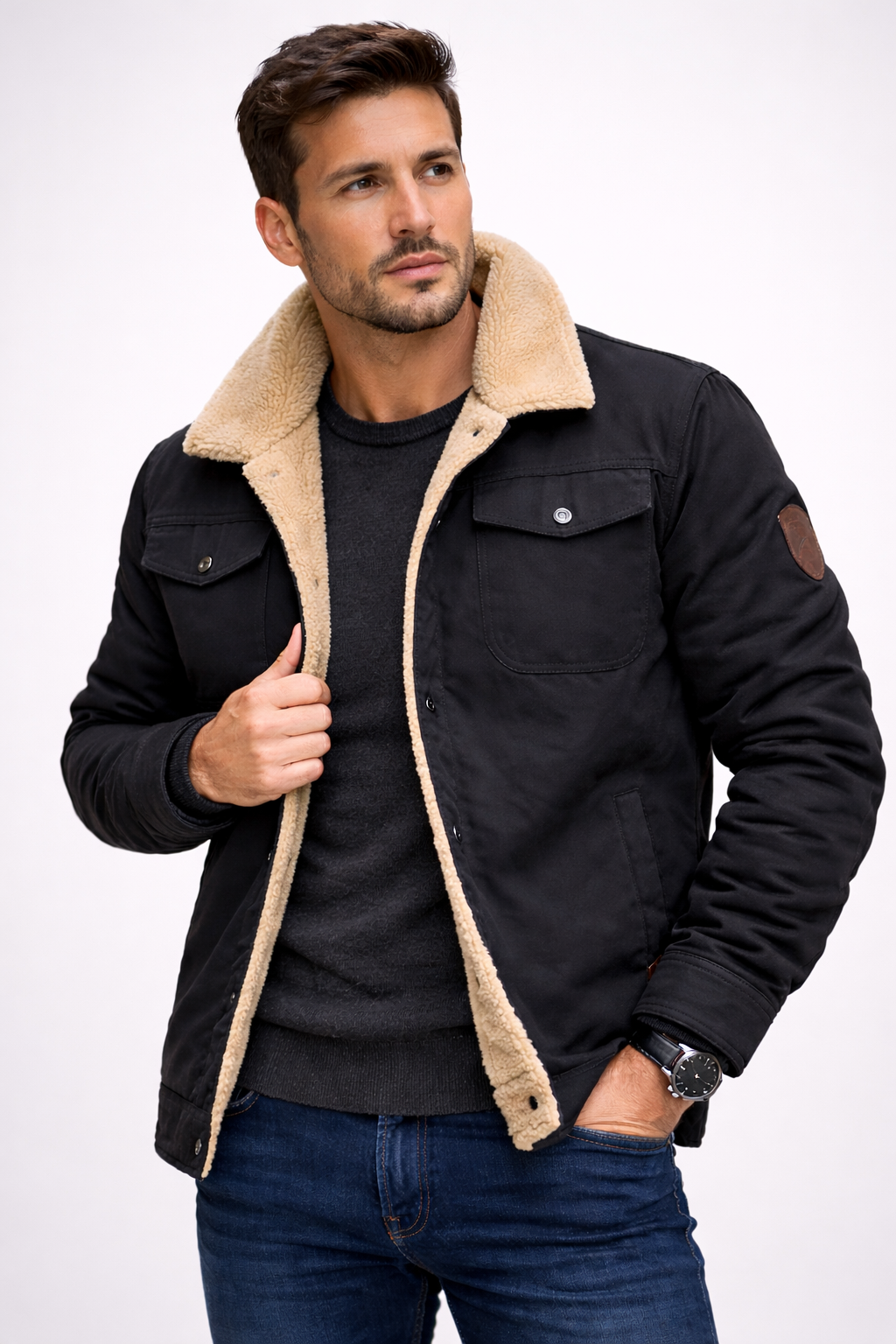 SION | Waterproof Bomber Jacket with Fleece Lining