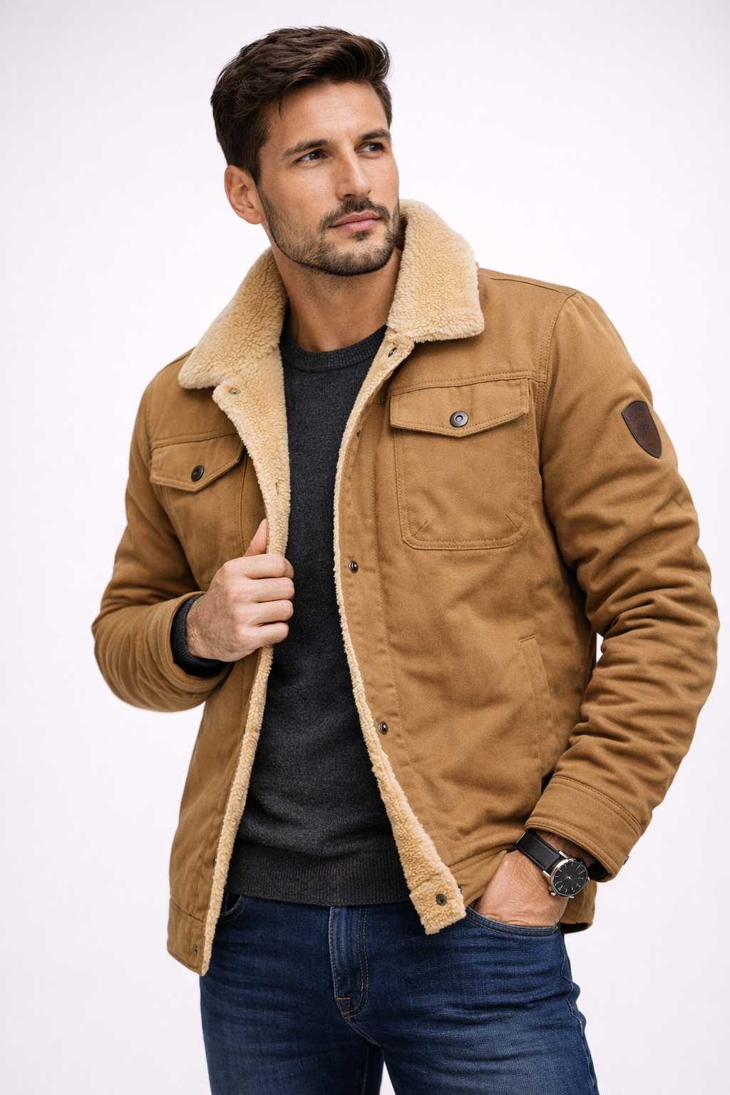 SION | Waterproof Bomber Jacket with Fleece Lining