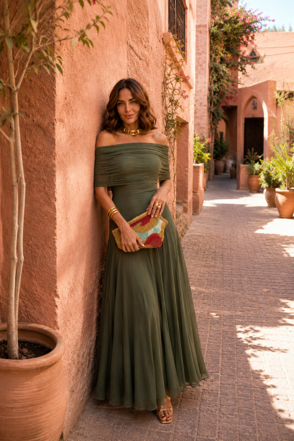 Vestido Aitana en Verde