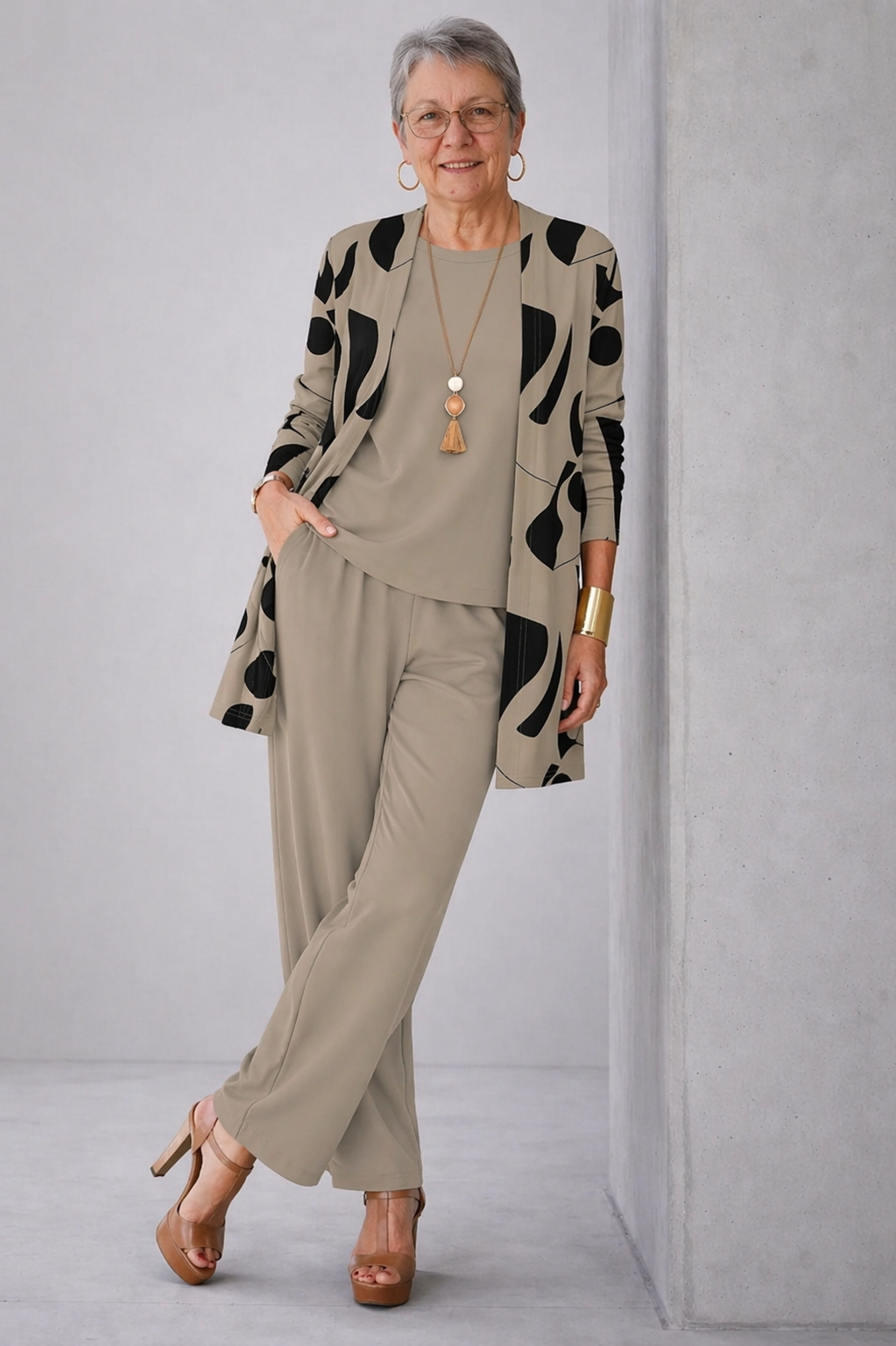 Sherley | Conjunto de 3 Piezas Elegancia Clásica