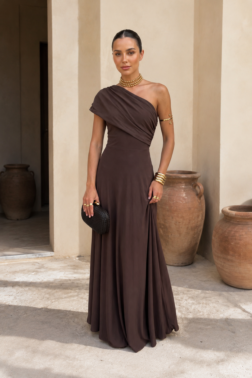 Vestido Aitana en Marrón
