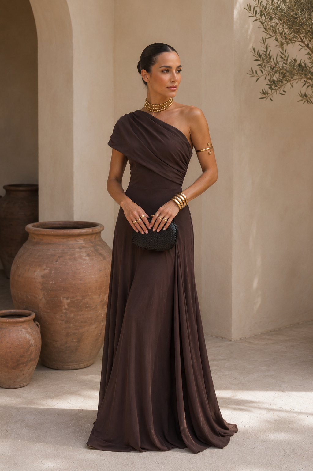 Vestido Aitana en Marrón