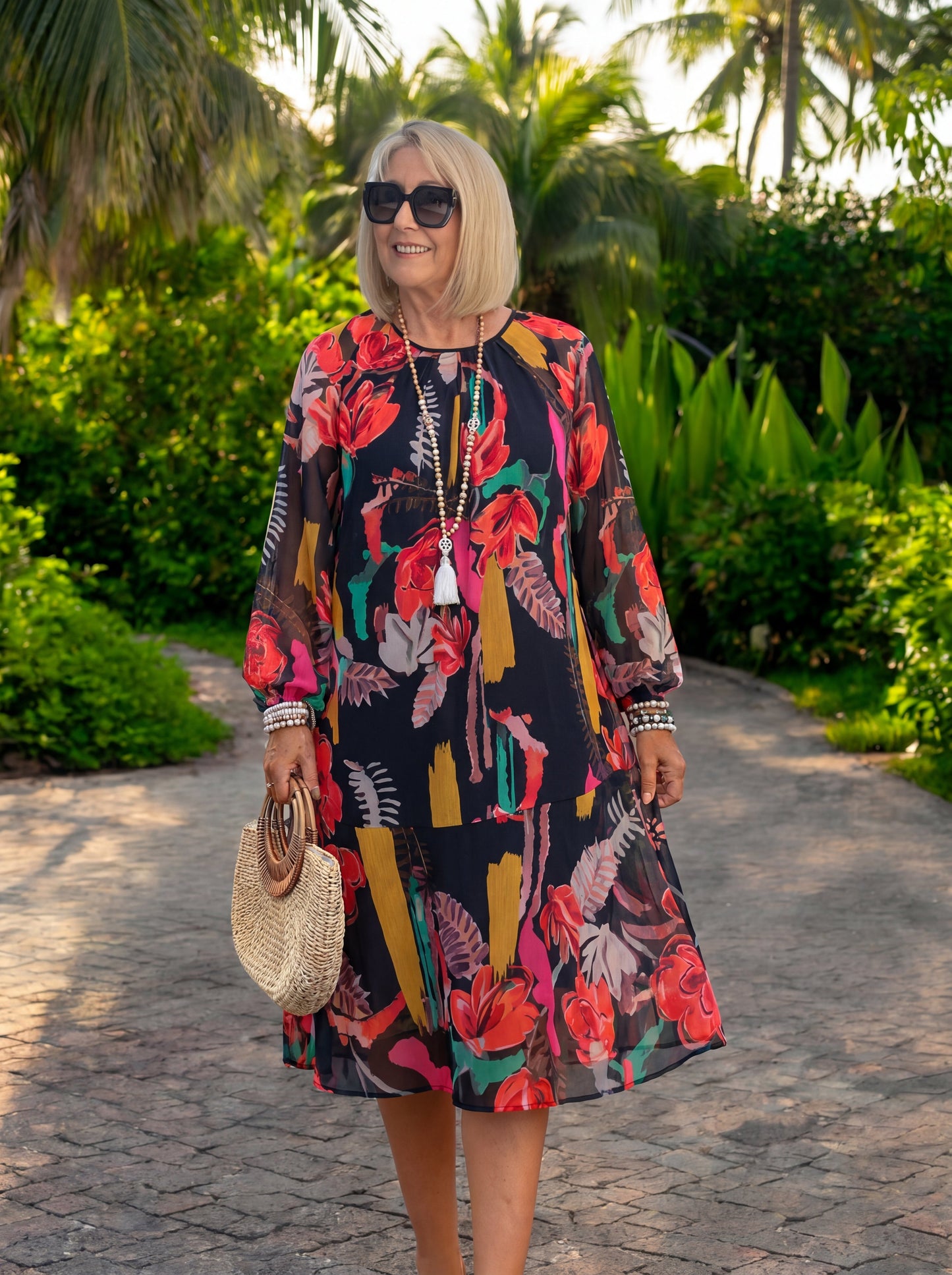 Florida | Elegante vestido de flores