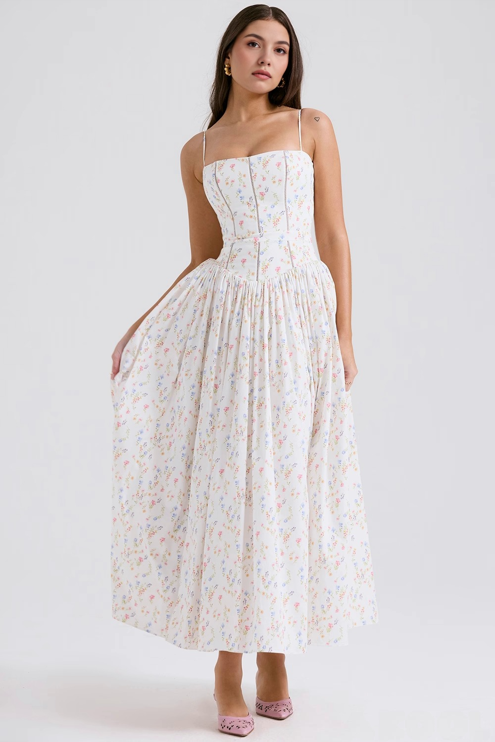 Estrella | Floral midi dress