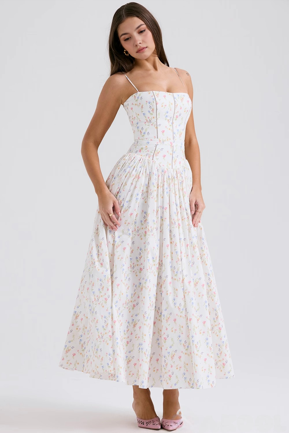 Estrella | Floral midi dress