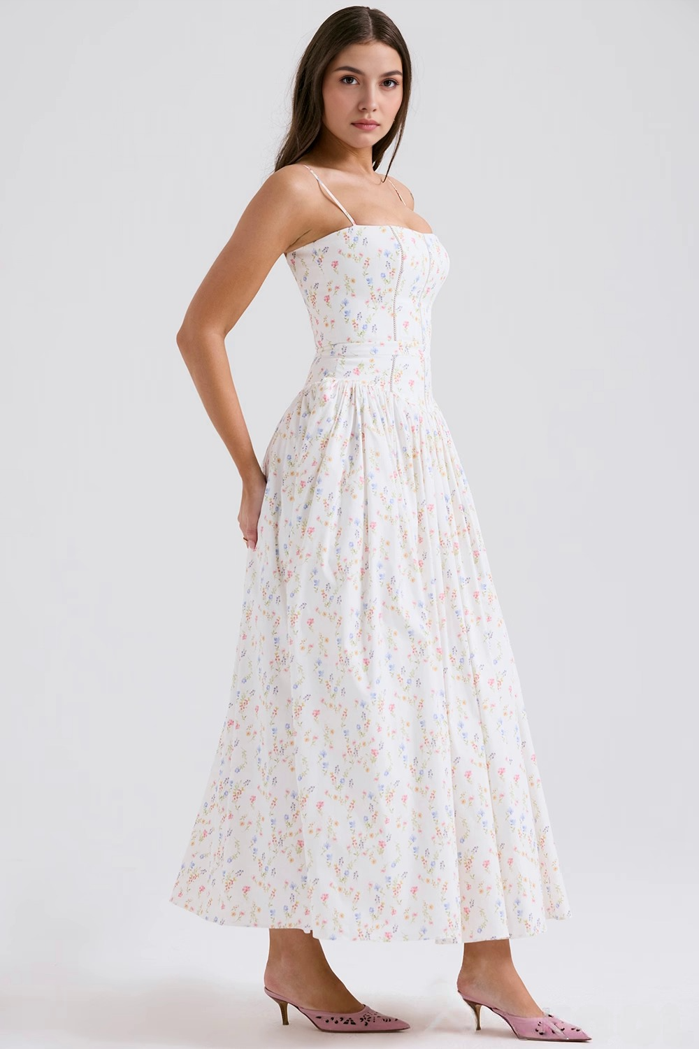 Estrella | Floral midi dress