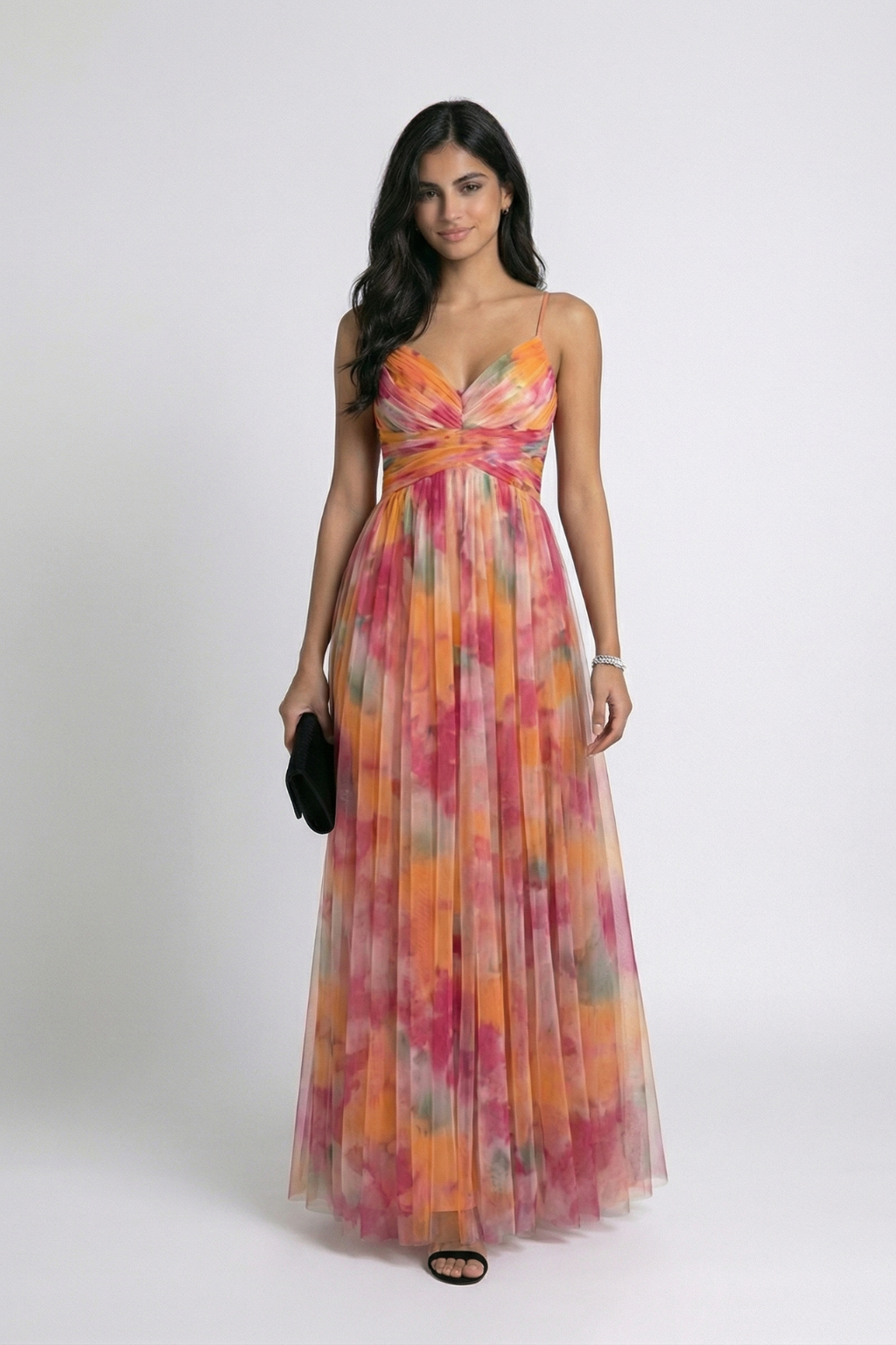 Giselle | Elegant Floral Long Dress
