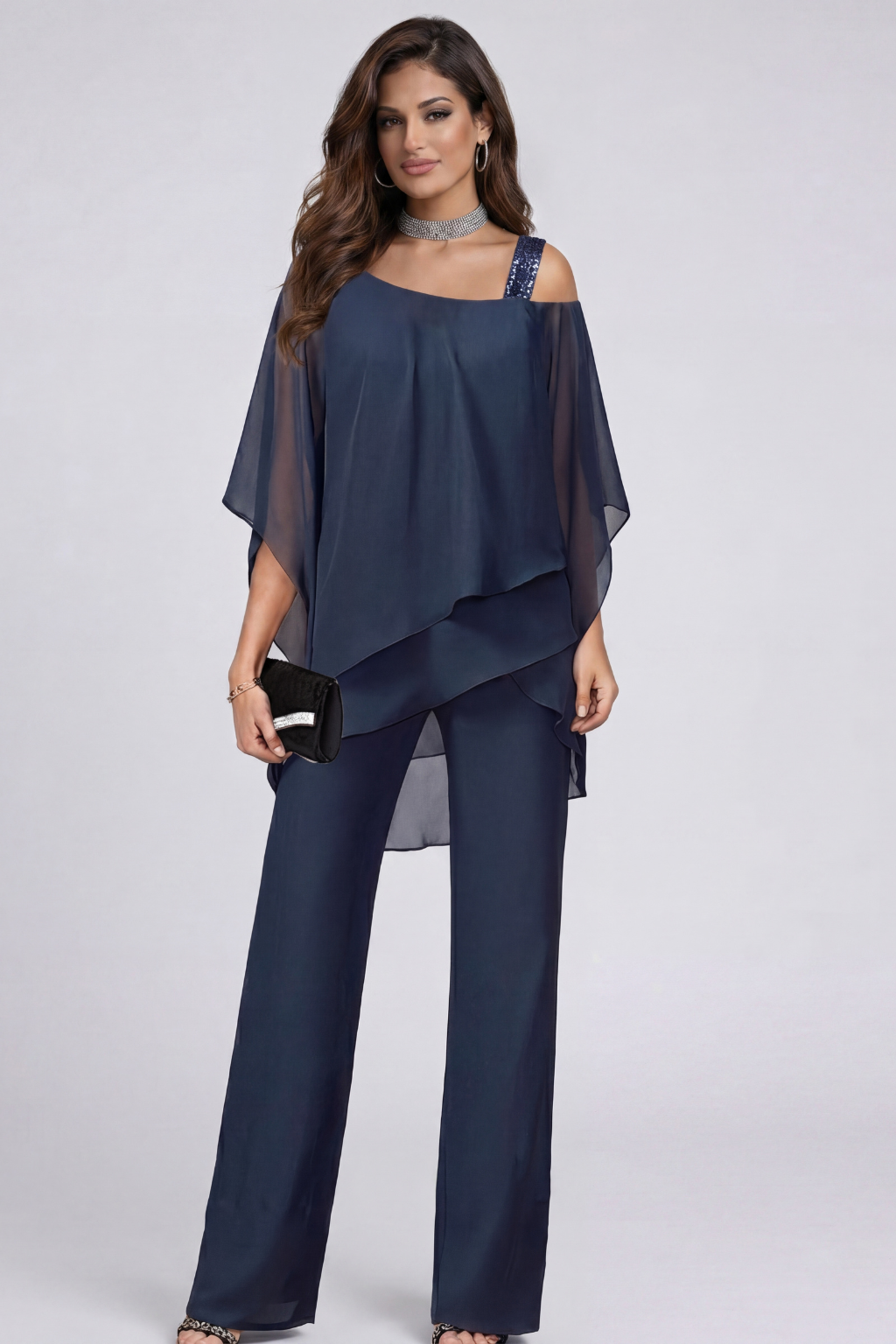 Manuela | Two-Piece Flowy Set with Wide-Leg Pants
