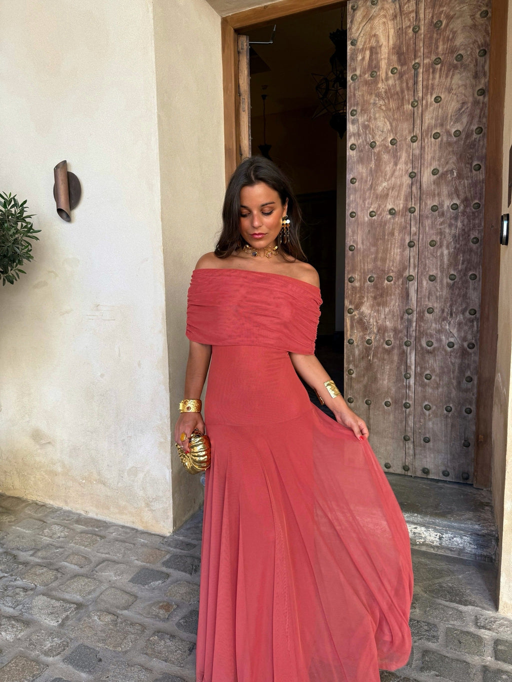 Seville | Terracotta Maxi Dress
