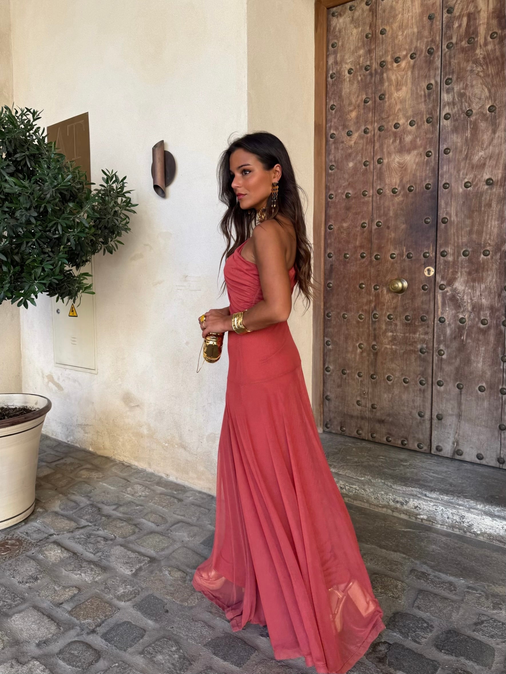 Seville | Terracotta Maxi Dress