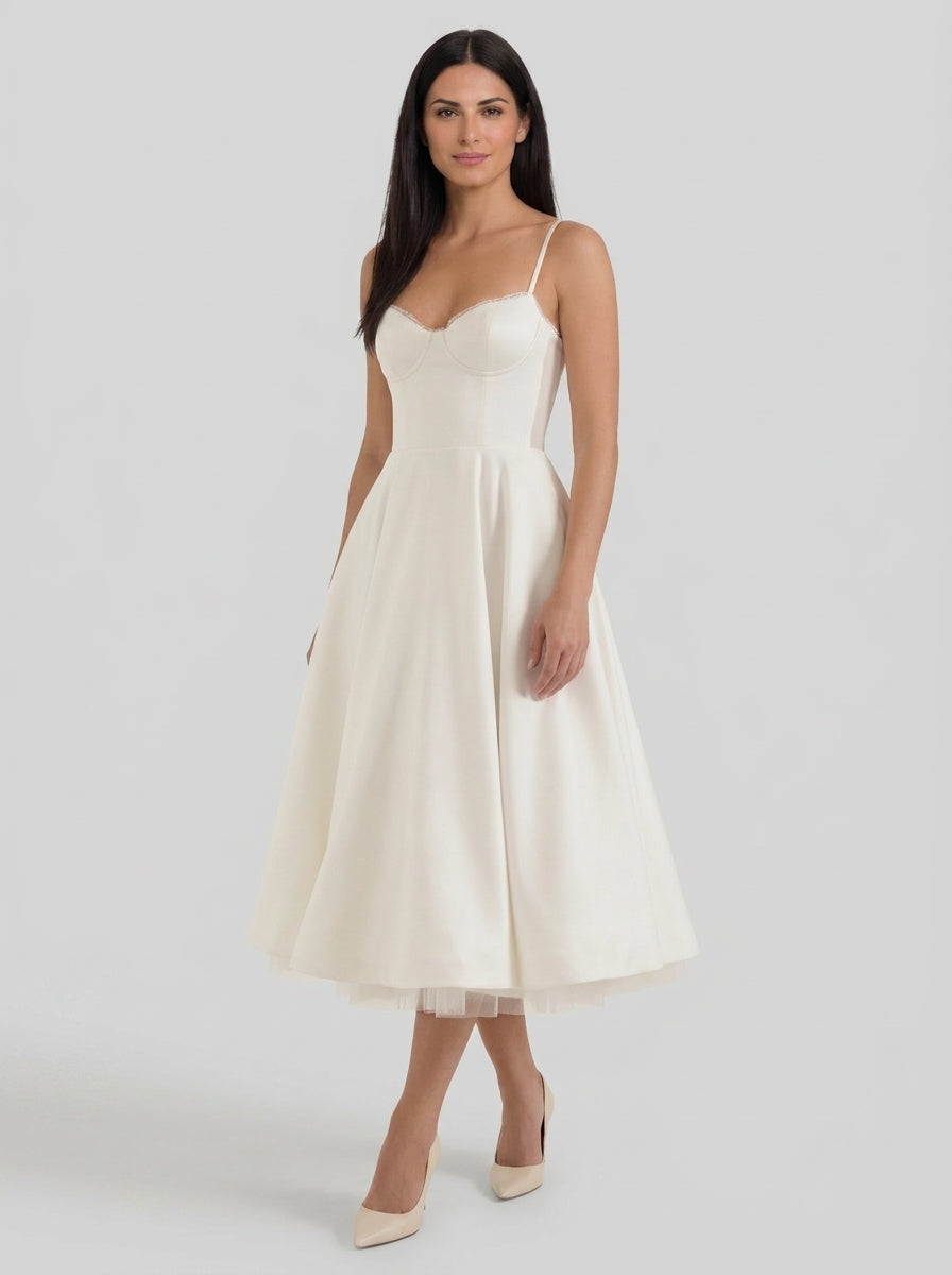 Isold tulle midi dress