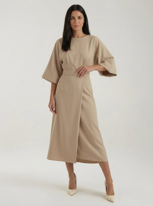 Ana | Long dress with belt