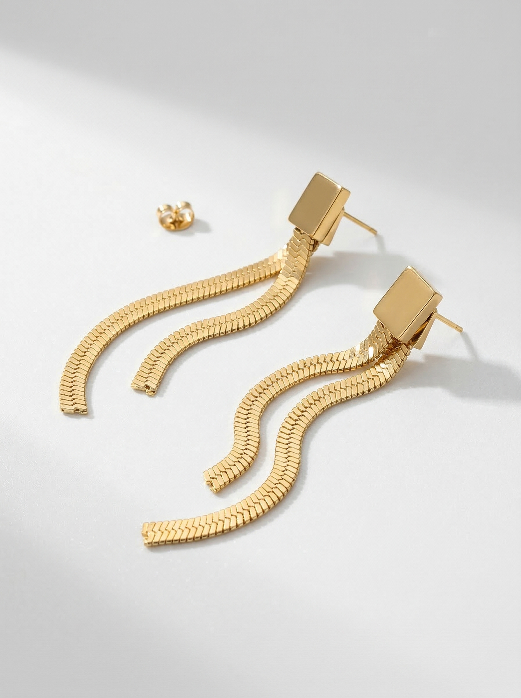 Catalina | 18K Gold Plated Mesh Drop Earring