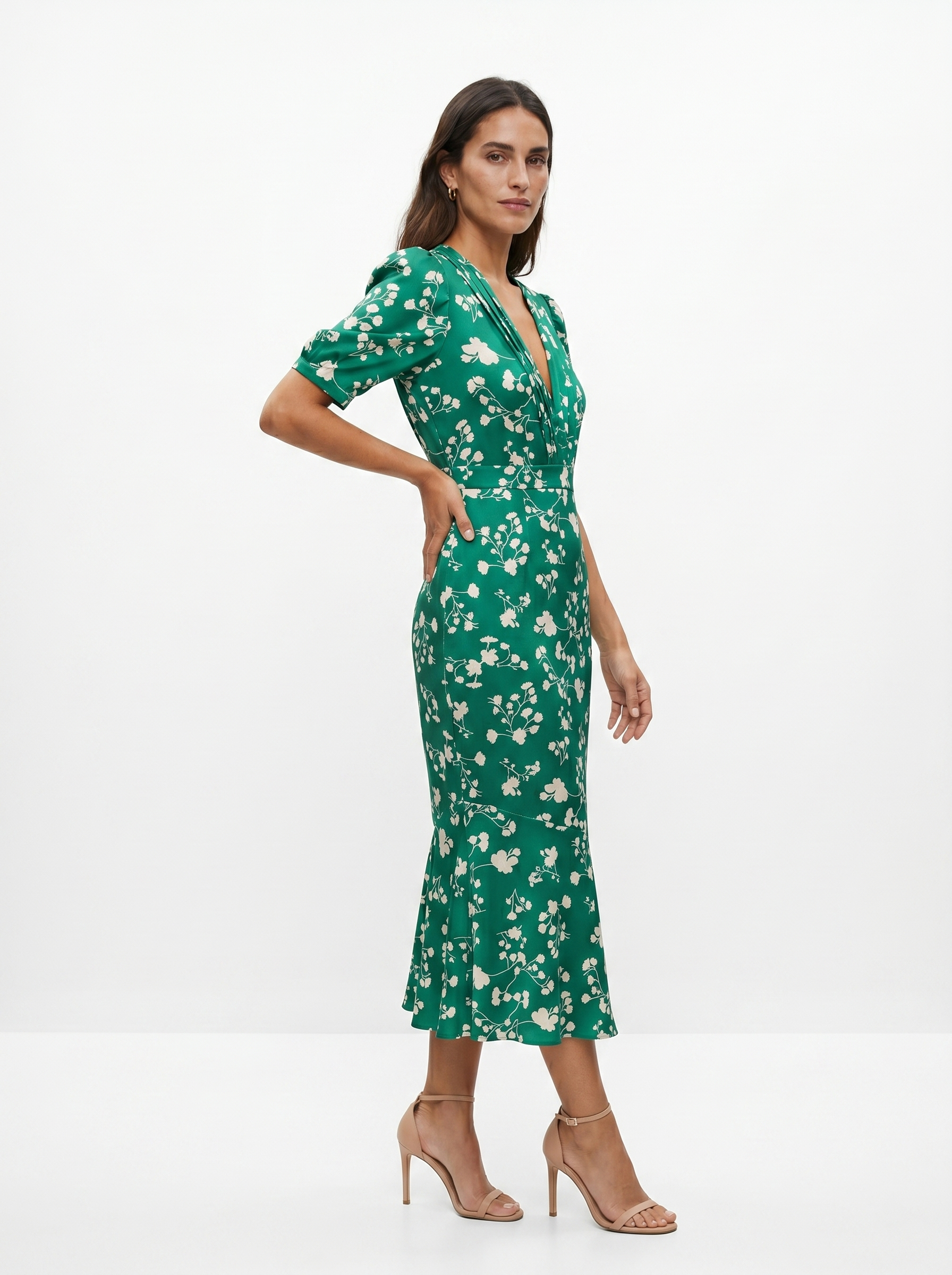 Amaia | Floral Design V-Neck Dress