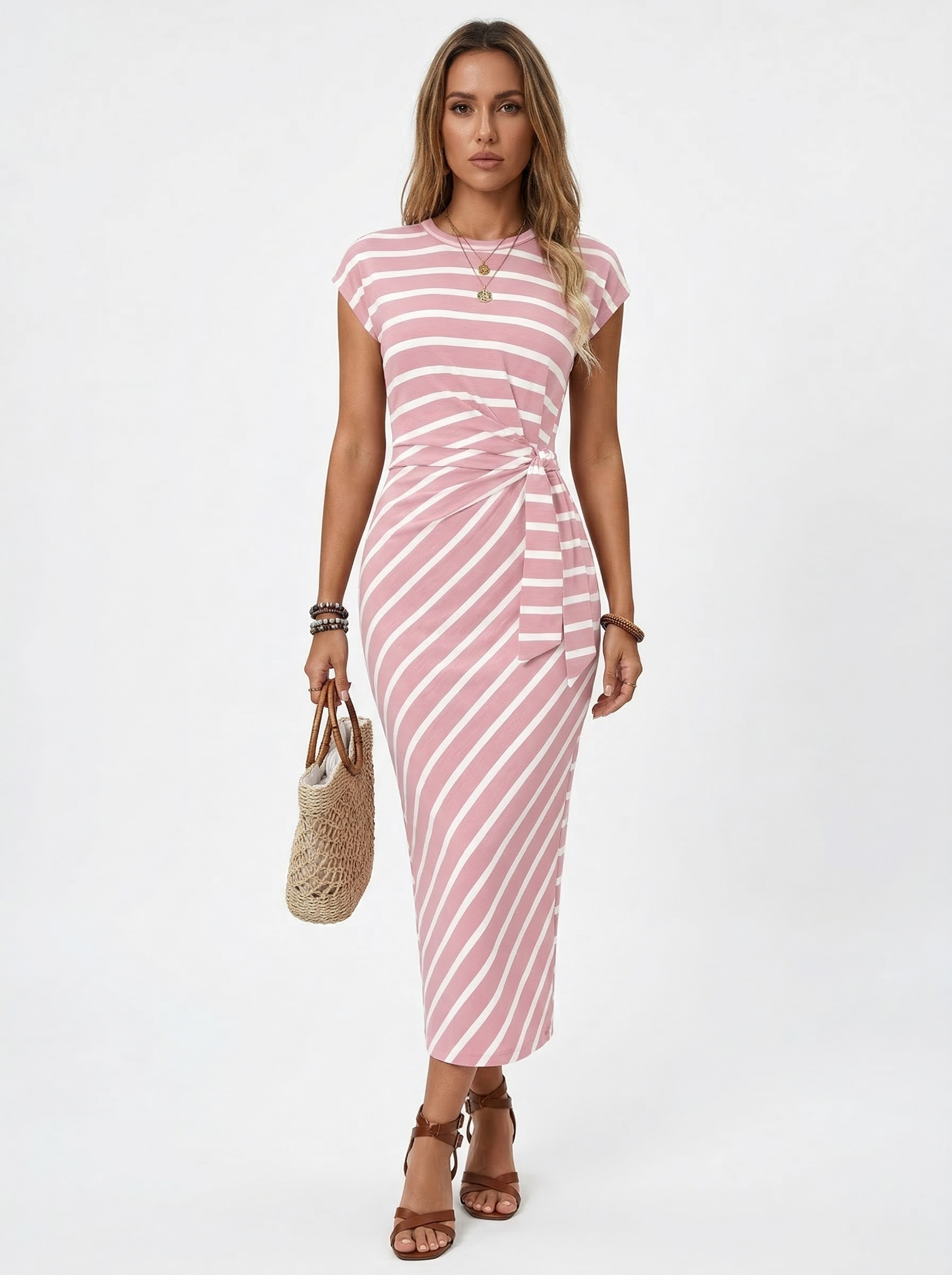 Diana | Side Tie Maxi Dress