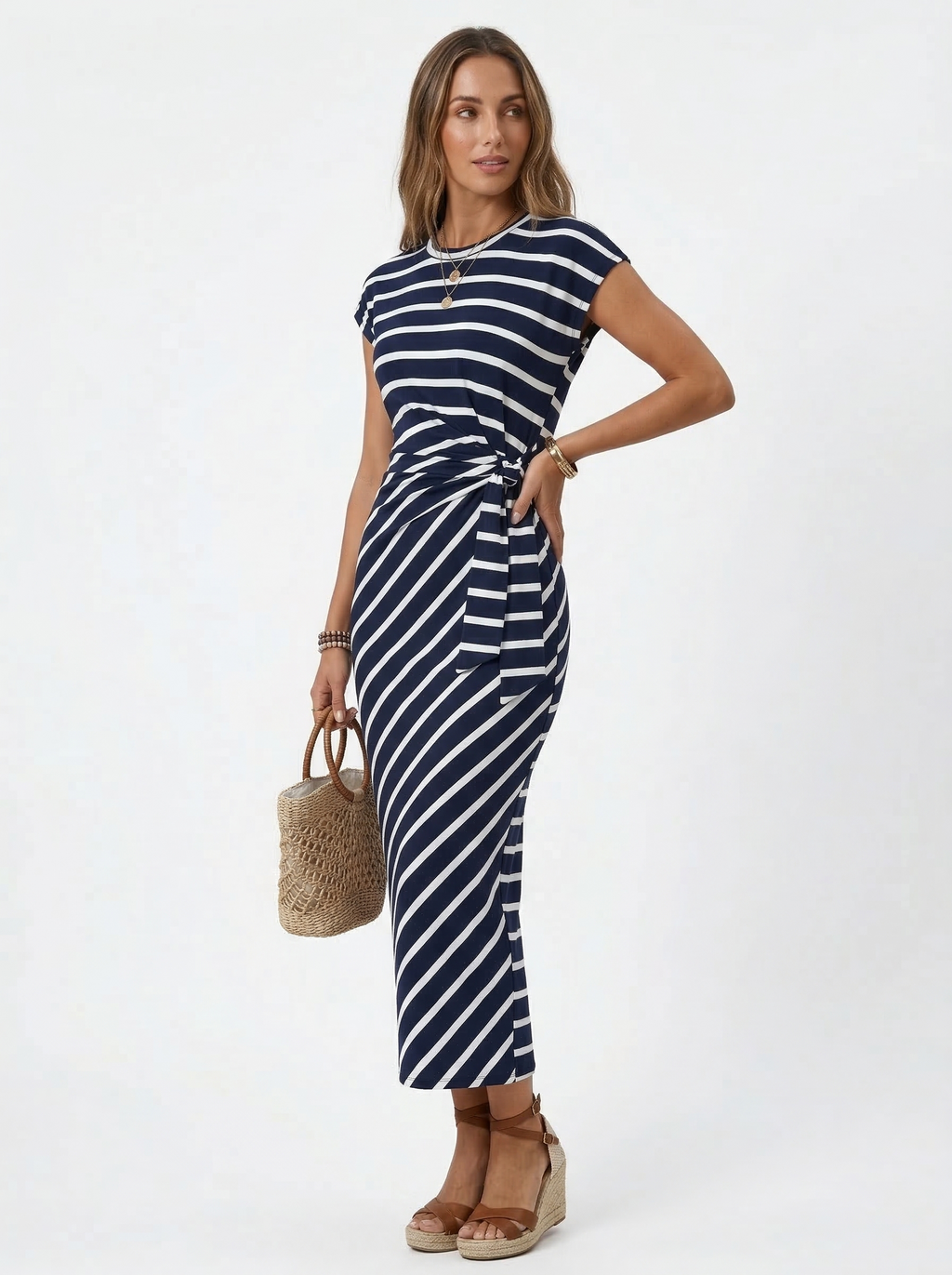 Diana | Side Tie Maxi Dress