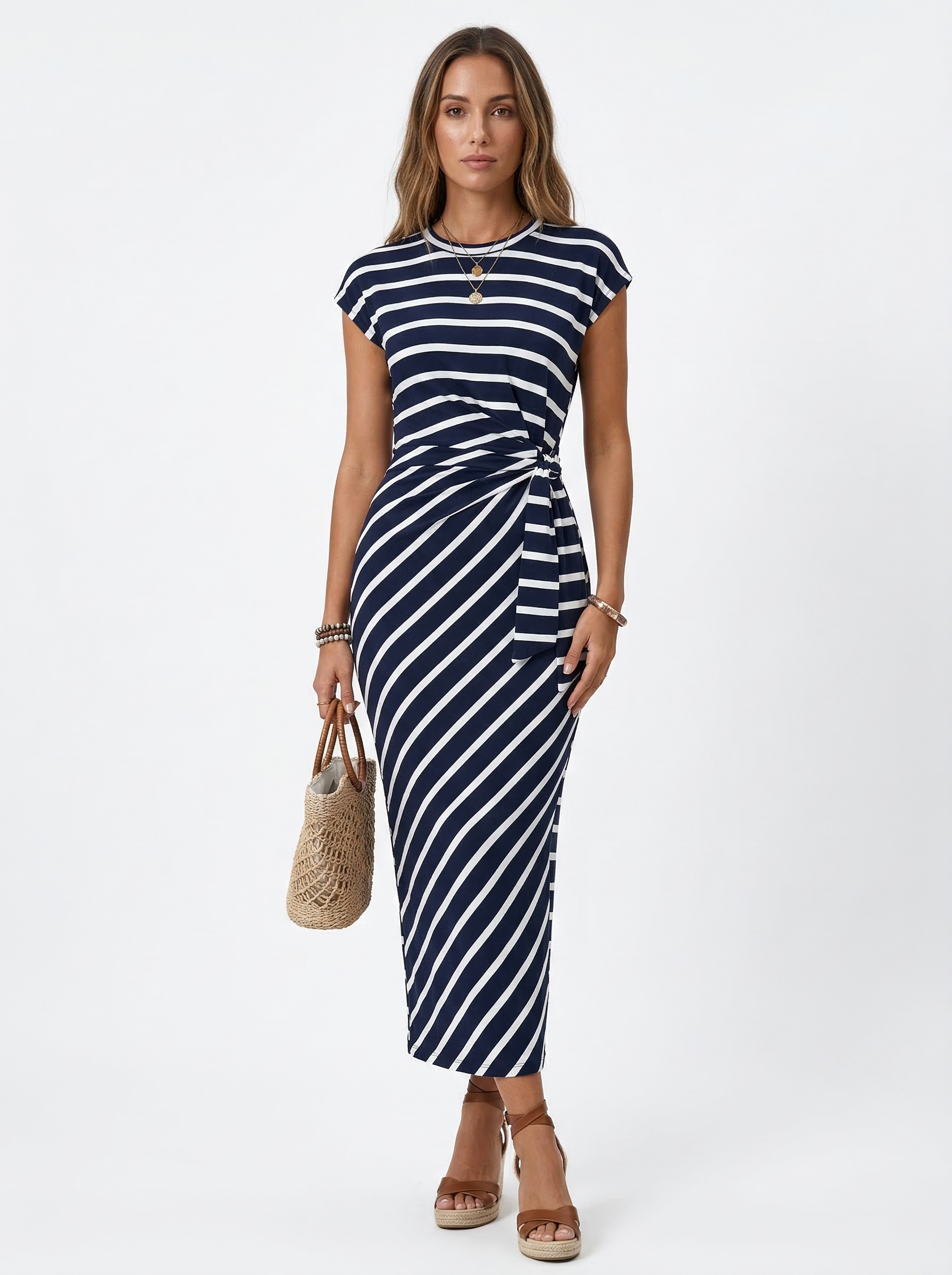 Diana | Side Tie Maxi Dress