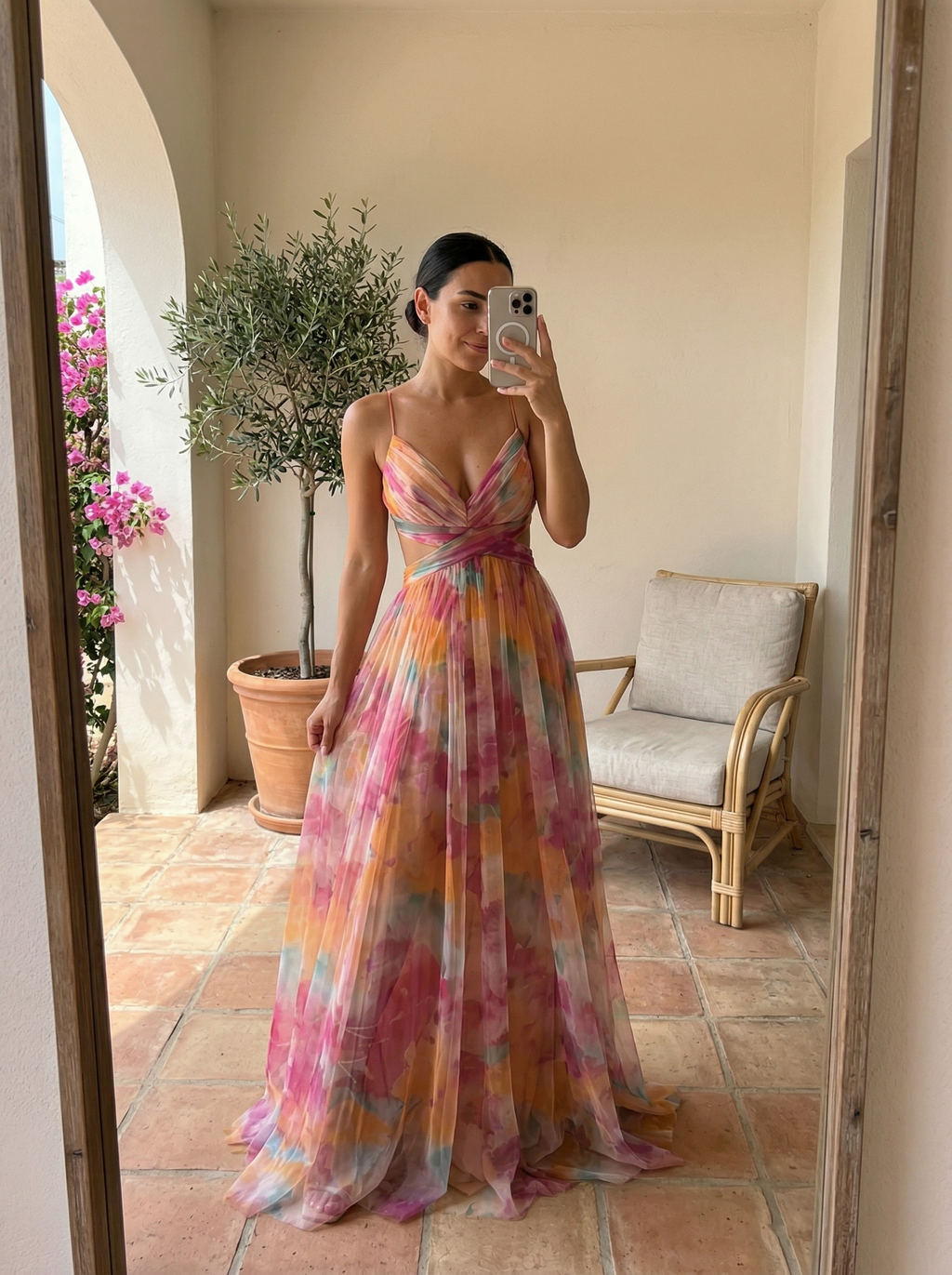 Lola | Long floral dress