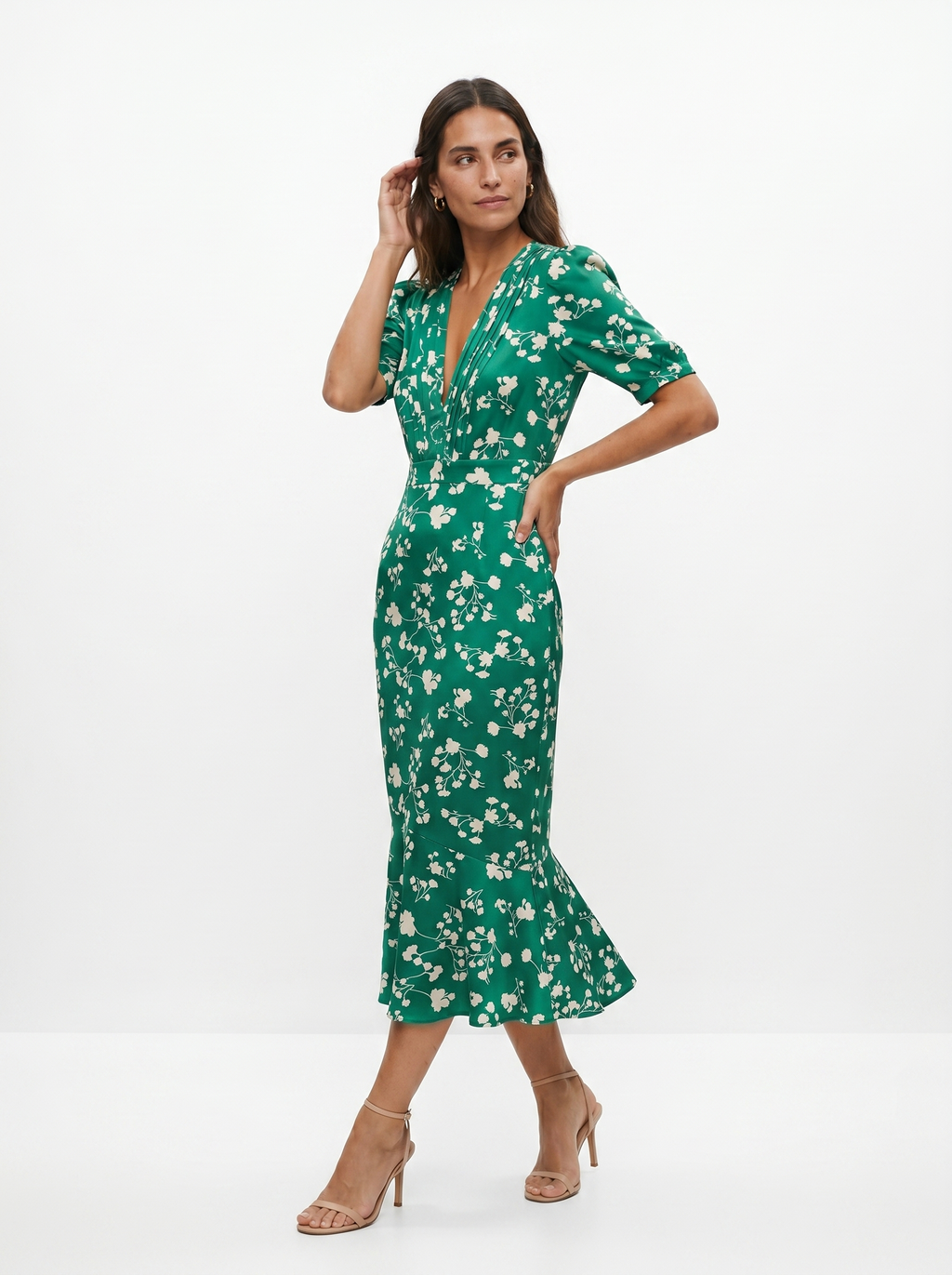 Amaia | Floral Design V-Neck Dress