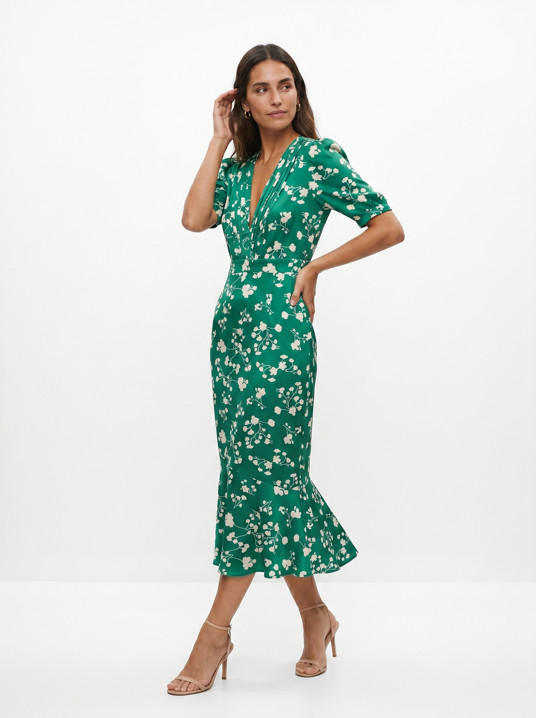 Amaia | Floral Design V-Neck Dress