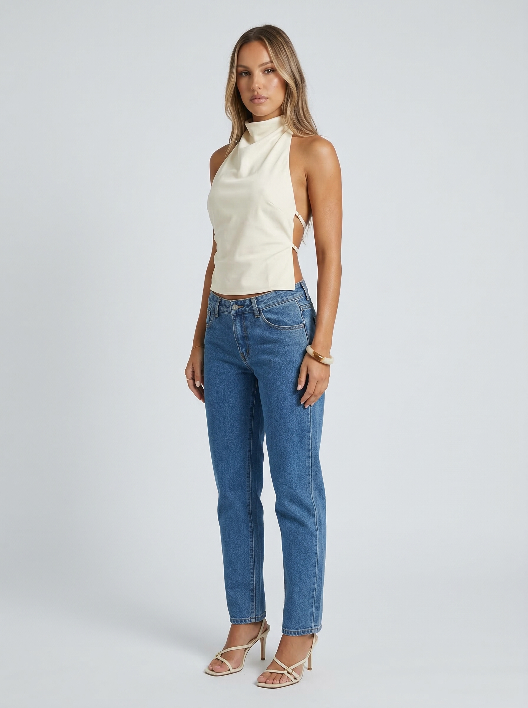 Chase | Open-back crop top