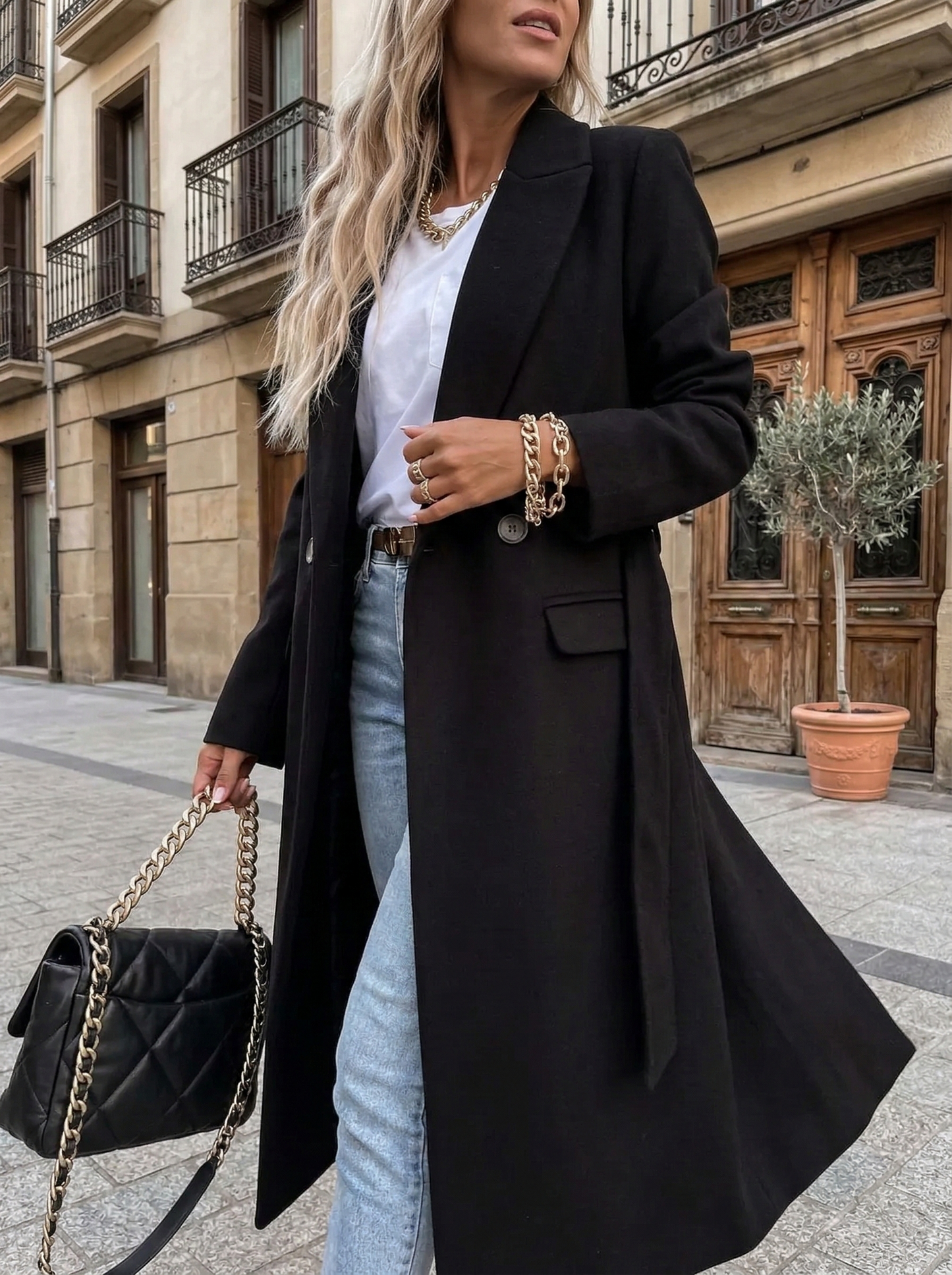Arantxa | Abrigo largo clásico