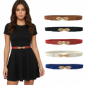 Alba | Elastic belt with gold clasp