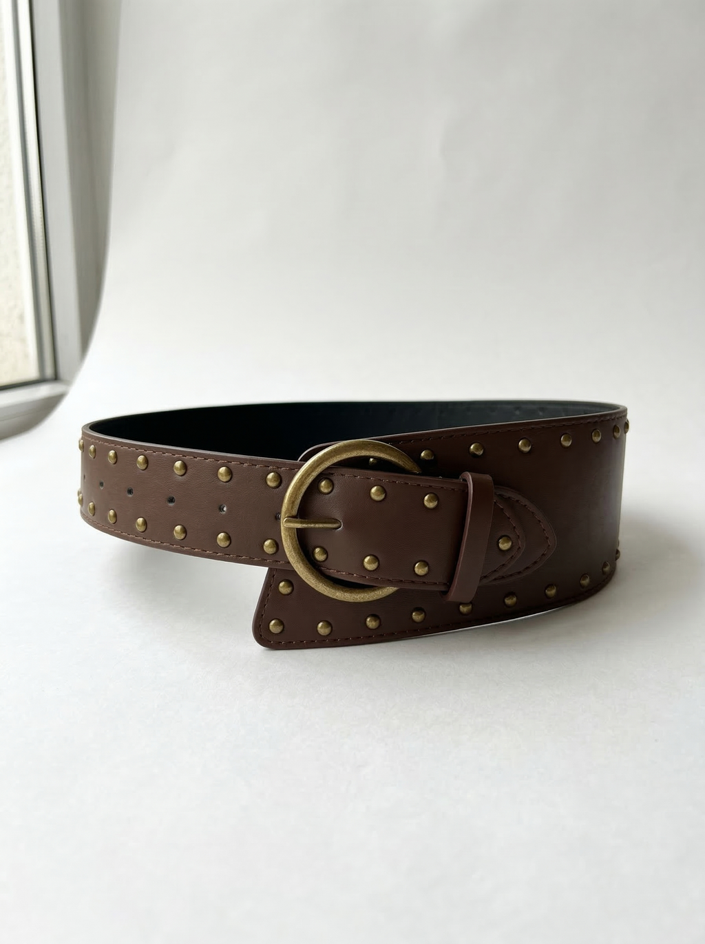 Roma | Asymmetric stud dress belt