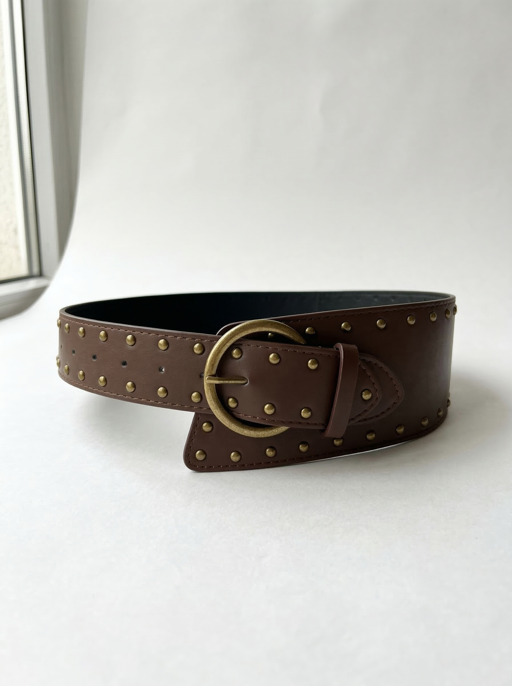 Roma | Asymmetric stud dress belt