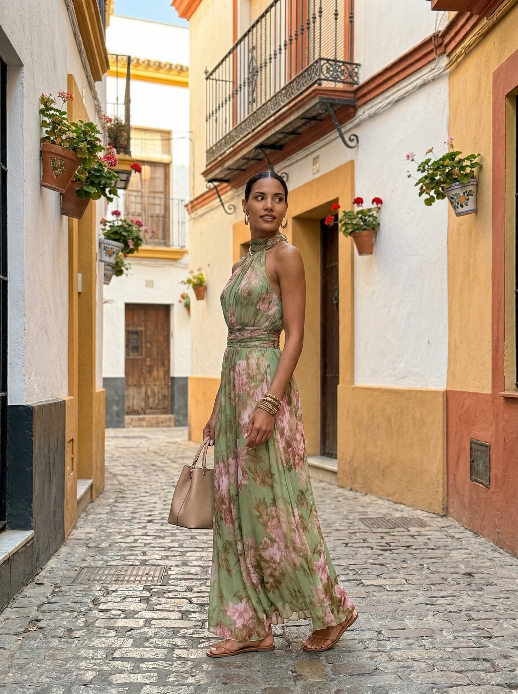 Olivia | Floral long dress