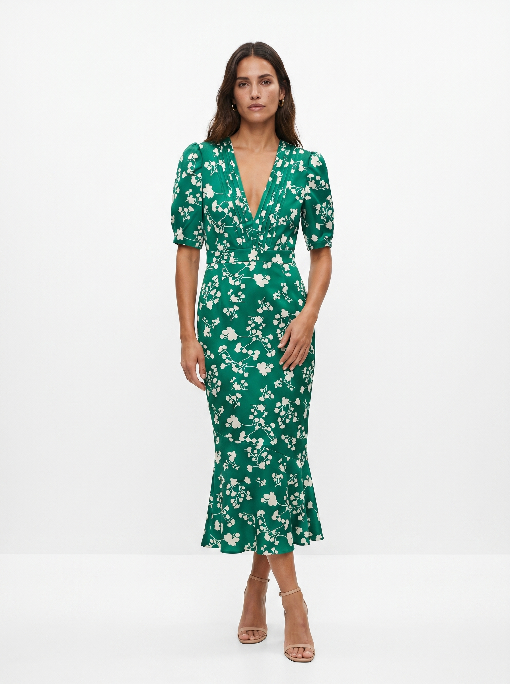 Amaia | Floral Design V-Neck Dress