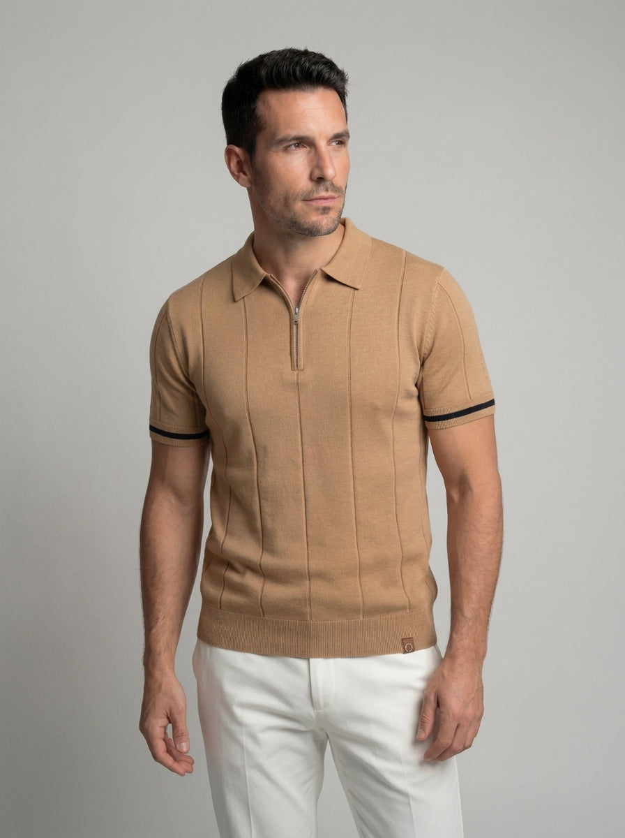 Francisco | Zippered polo shirt