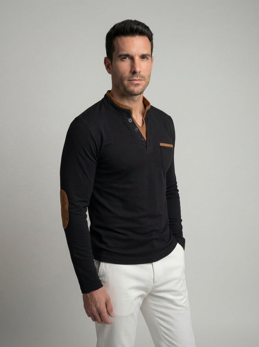 Louis | V-neck long-sleeve shirt