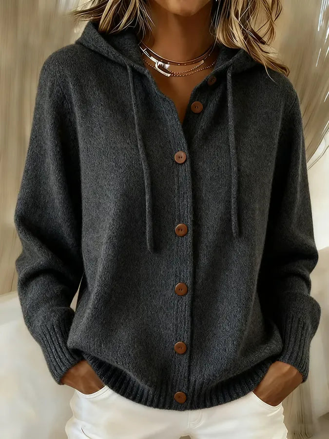 Brenda™ | Sudadera Cárdigan con Capucha y Botones