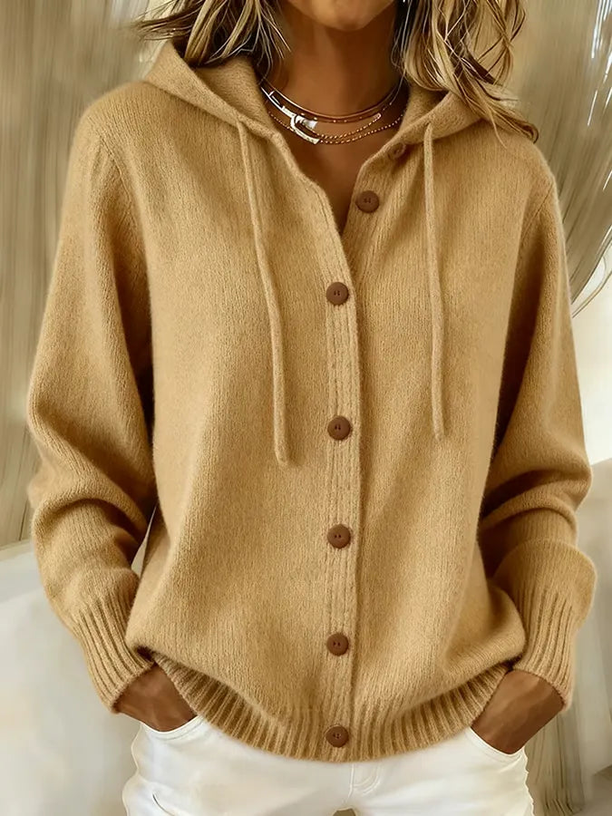 Brenda™ | Sudadera Cárdigan con Capucha y Botones