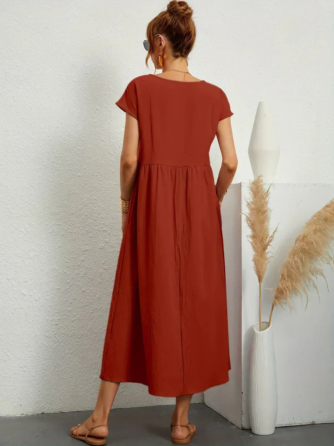Gabriela | Vestido midi fluido atemporal