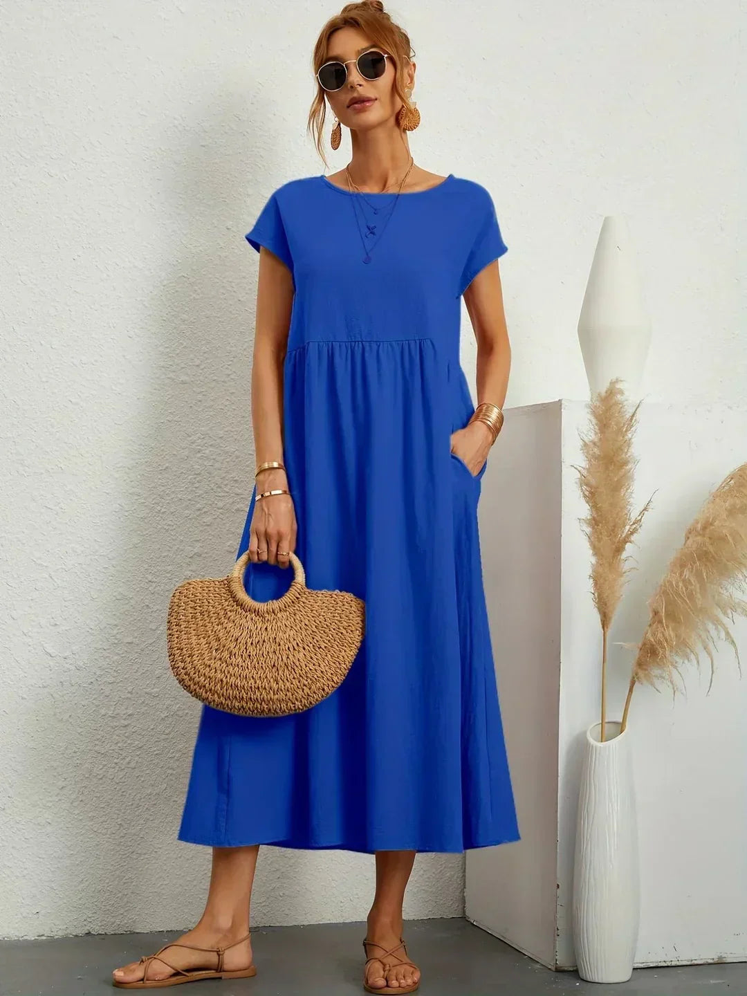 Gabriela | Vestido midi fluido atemporal