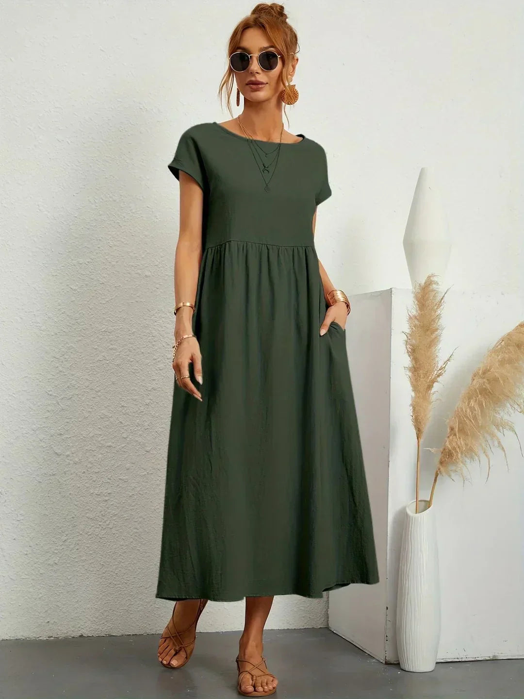 Gabriela | Vestido midi fluido atemporal