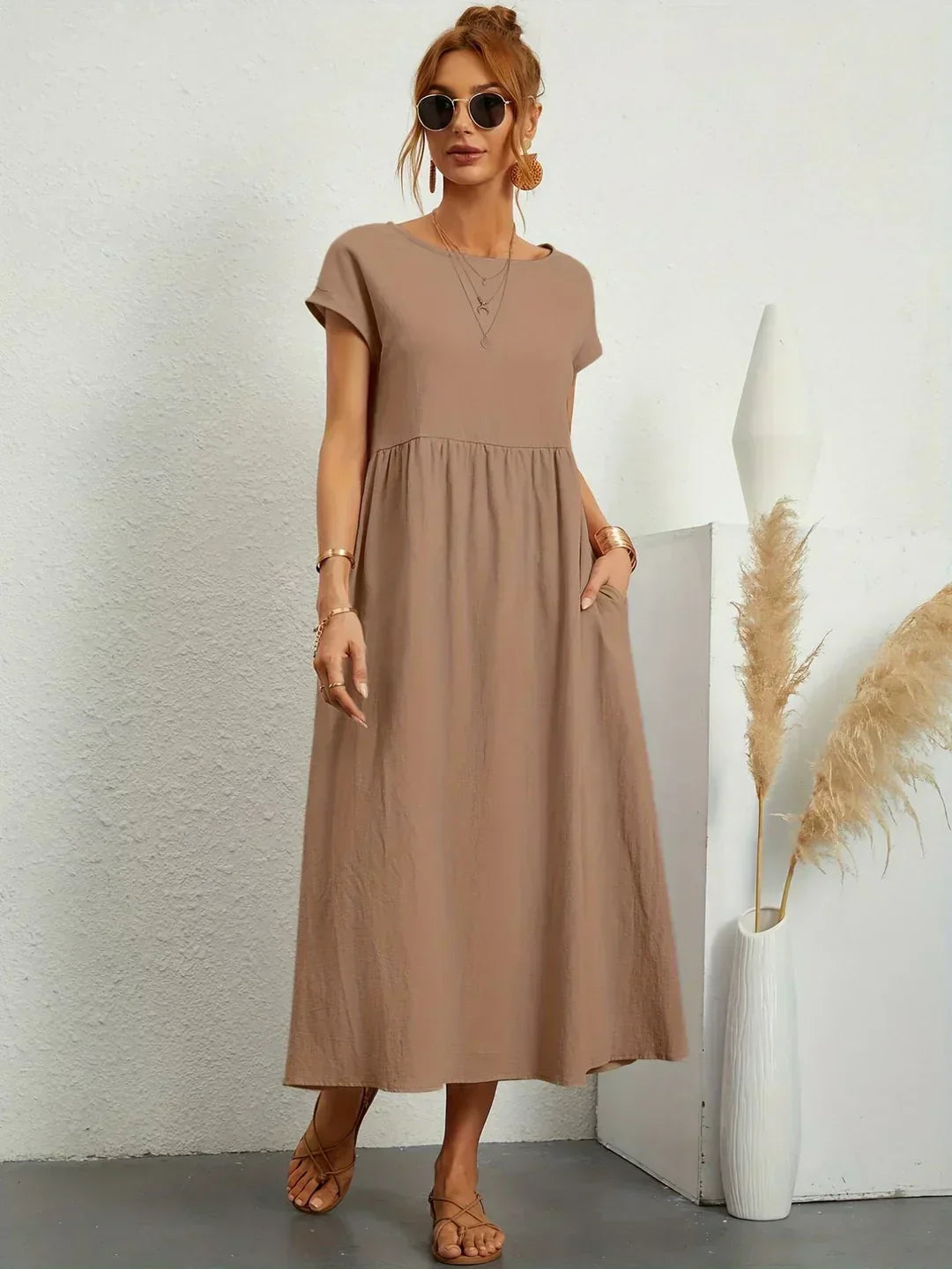 Gabriela | Vestido midi fluido atemporal