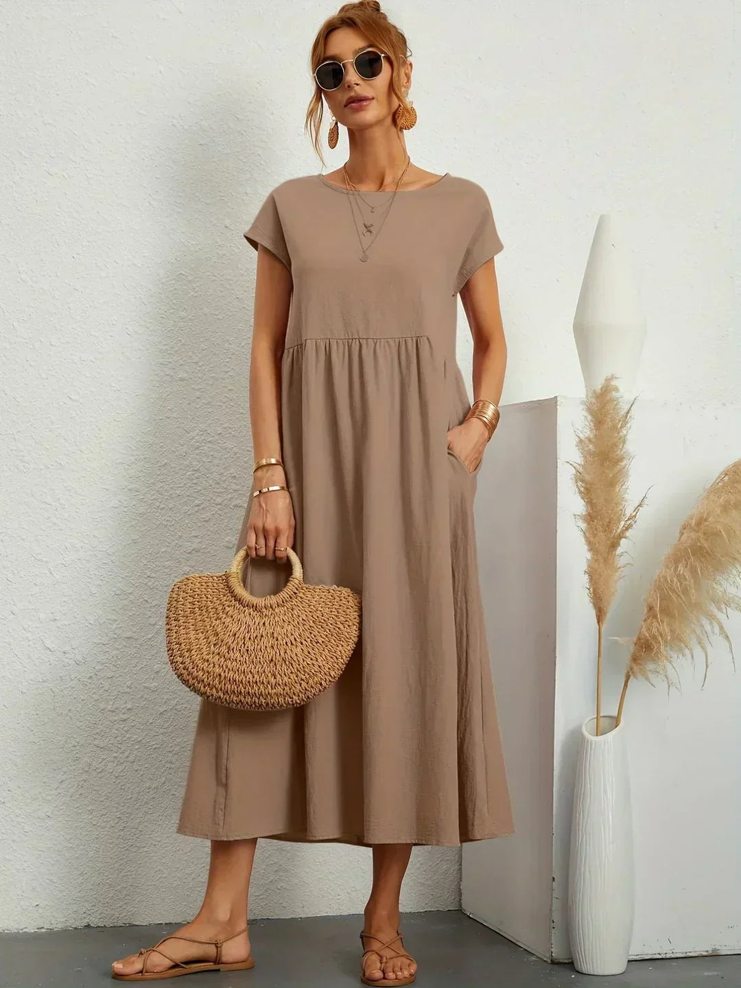 Gabriela | Vestido midi fluido atemporal
