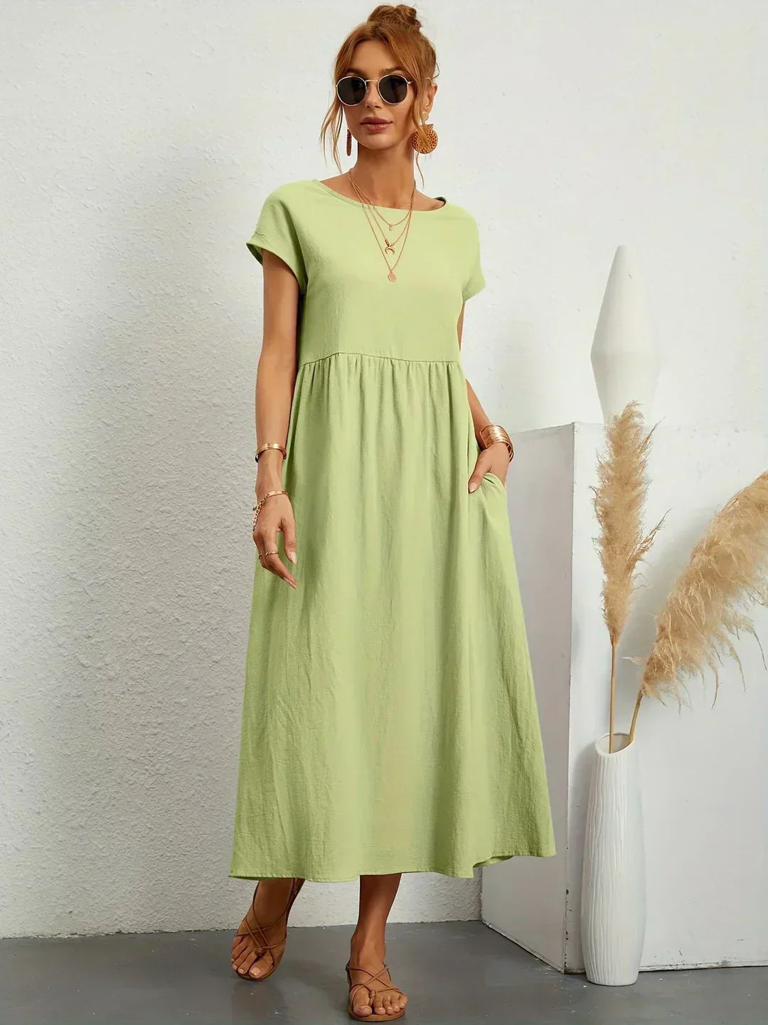 Gabriela | Vestido midi fluido atemporal