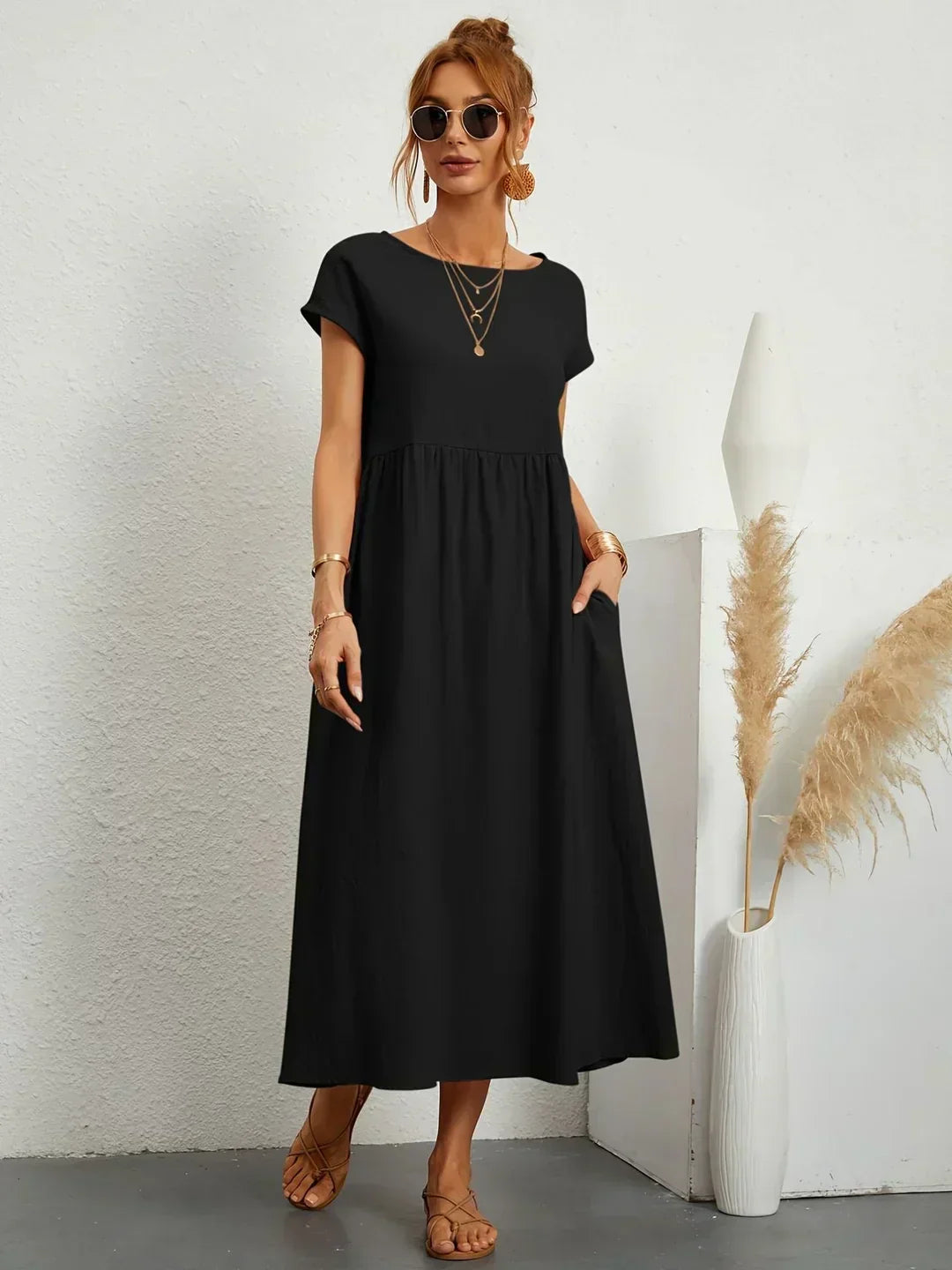 Gabriela | Vestido midi fluido atemporal