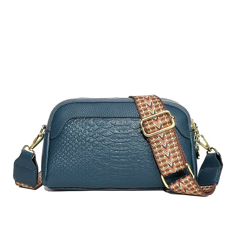 Paola | Reptile Look Leather Bag