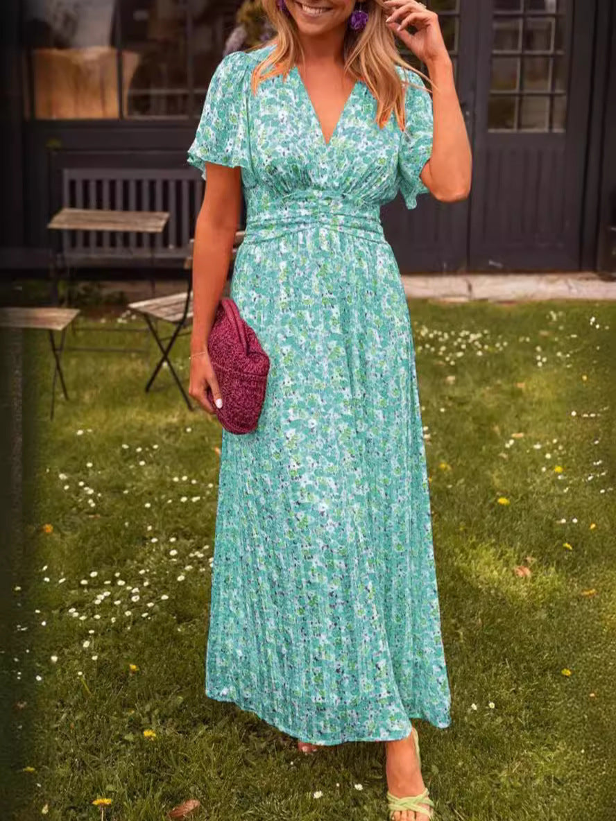 Elis | Vestido largo y vaporoso con estampado floral