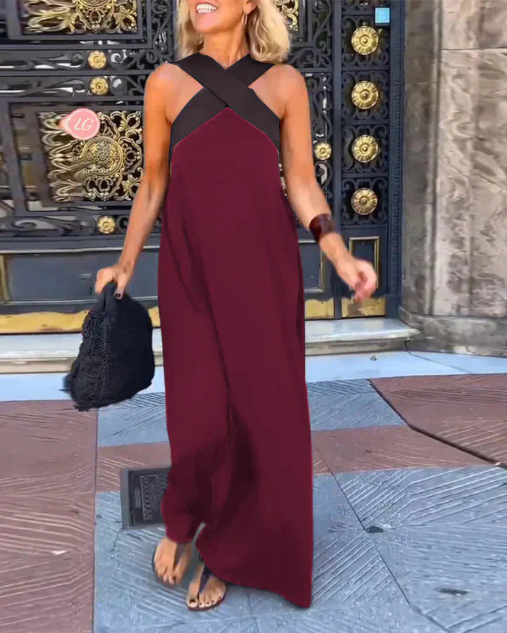 Lucia | Crisscross Maxi Dress
