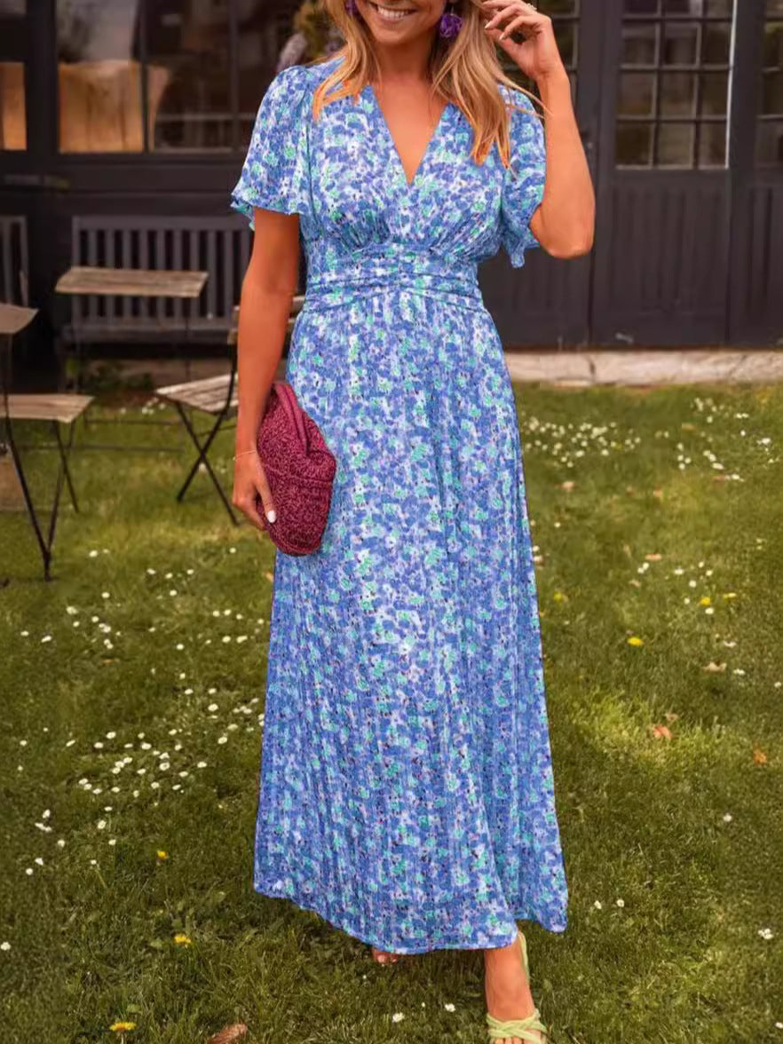 Elis | Vestido largo y vaporoso con estampado floral