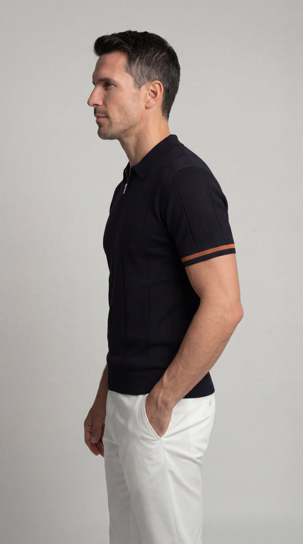 Francisco | Zippered polo shirt