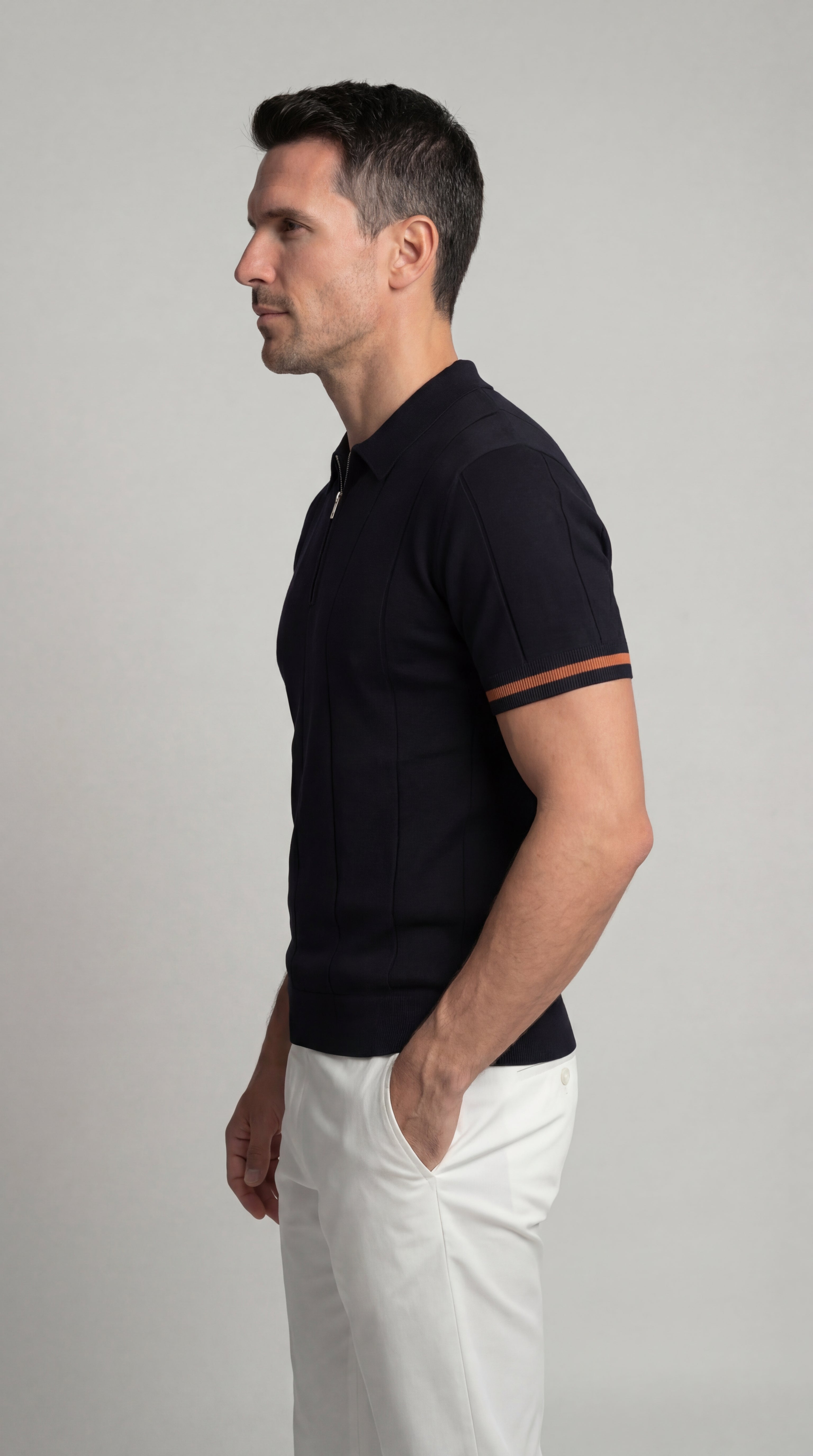 Francisco | Zippered polo shirt
